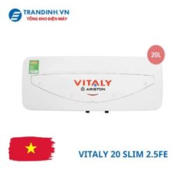 Bình nóng lạnh Ariston VITALY 20 SLIM 2.5FE | 20L ngang