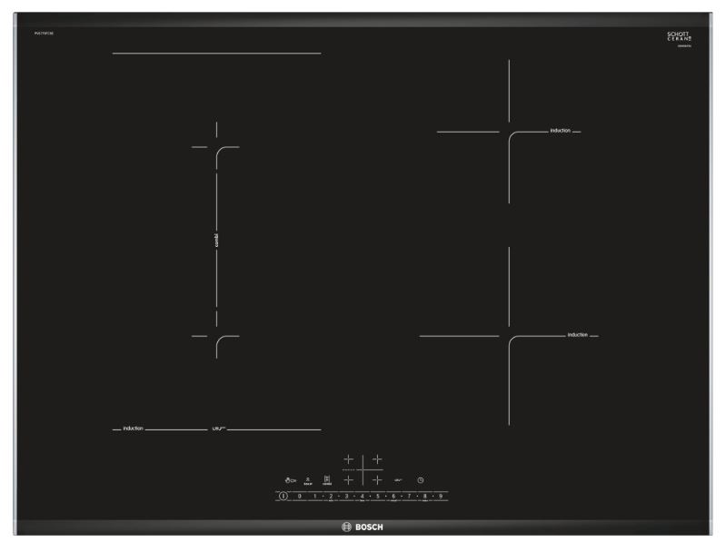 2. Bếp từ Bosch PVS775FC5E thiết kế bếp dạng CombiZone