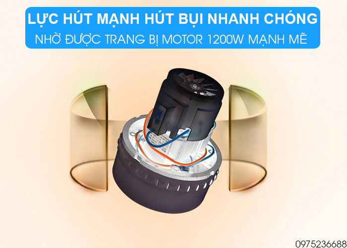 Máy hút bụi công nghiệp Hiclean HC30 9 Công suất mạnh mẽ