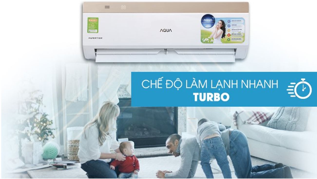 Điều hòa Aqua AQA-RV13QA Inverter 12500 BTU 16 Điều hòa Aqua AQA-RV13QA Công nghệ làm lạnh nhanh Turbo