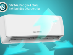 7. Máy lạnh Sunhouse SHR AW18C310 giúp khí lạnh tỏa đều khắp phòng nhờ chế độ Swing