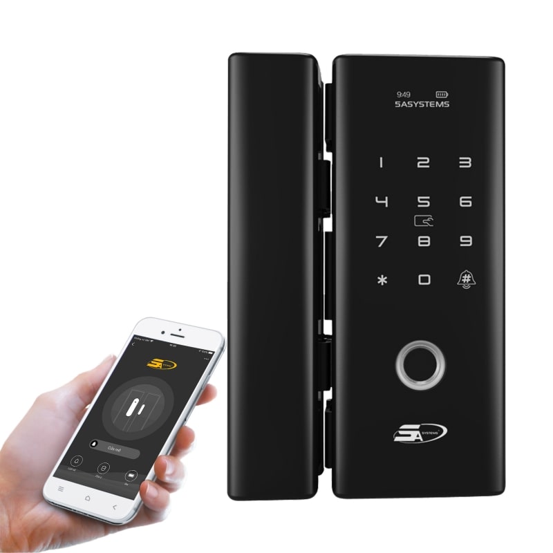 Khoá cửa kính 5asystem 5A G9 PRO có thiết kế sang trọng, hiện đại