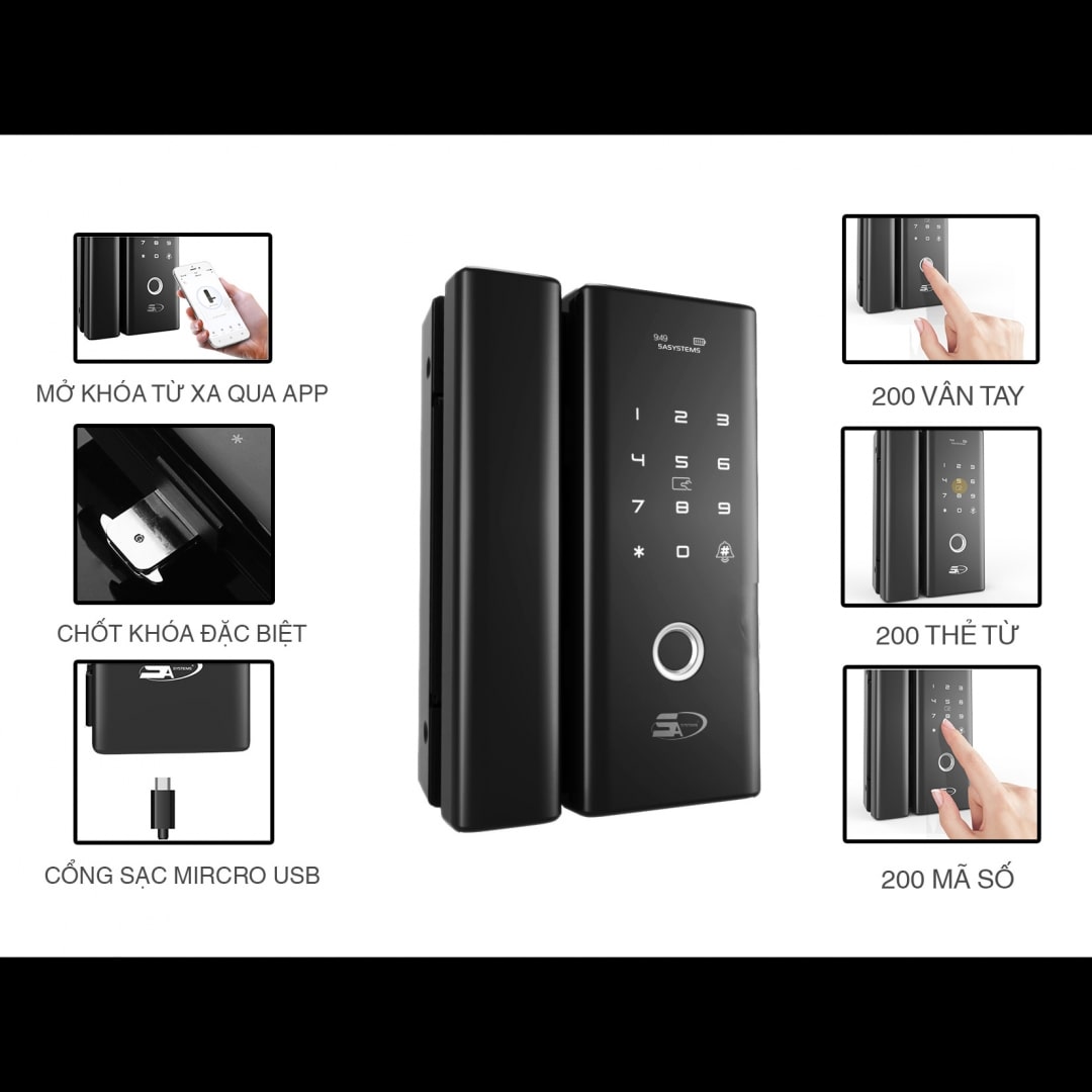 Mở khoá tiện dụng với 4 phương thức tiện lợi người dùng
