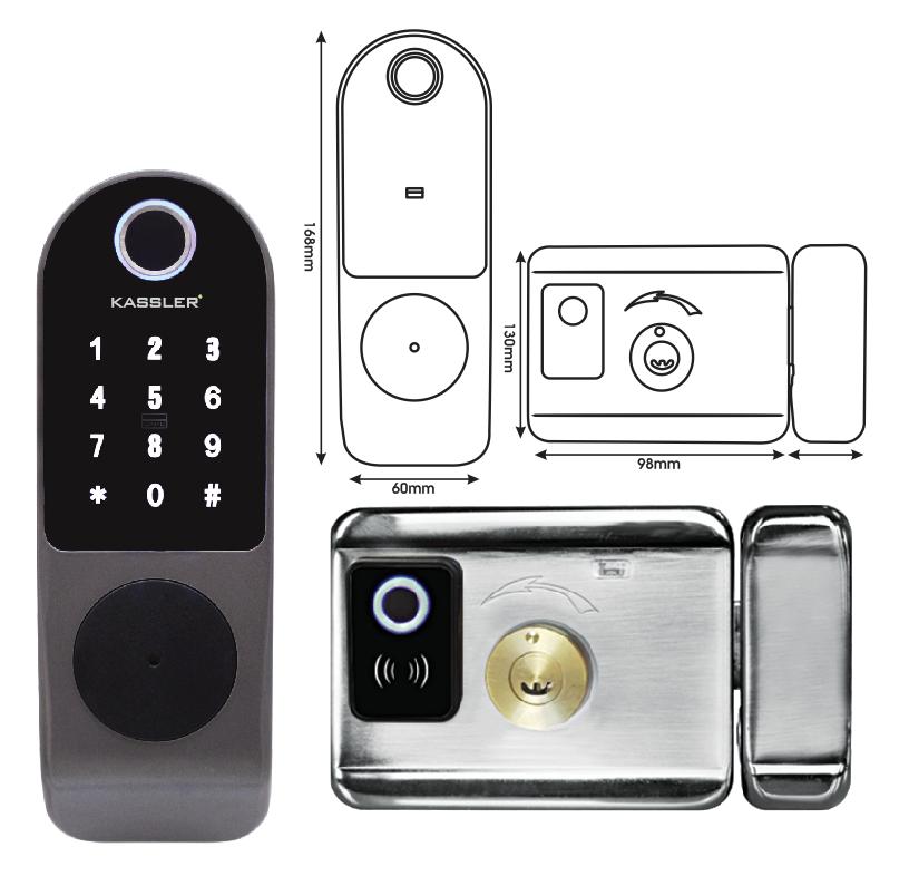 Khoá cửa điện tử Kassler KL-579 bảo vệ tối ưu