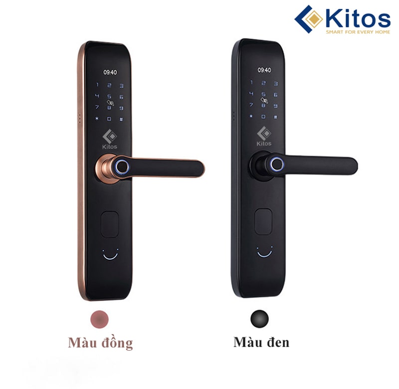 Khoá cửa vân tay Kitos KT-A10 Plus - Mã số, thẻ từ, Wifi điều khiển từ xa