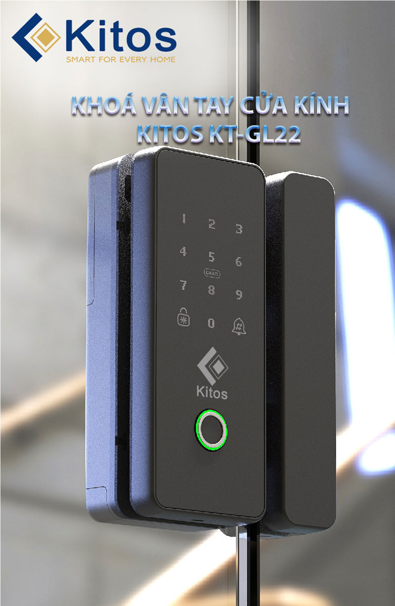 1. Khoá cửa kính KT-GL22 phù hợp lắp đặt cho nhiều kiến trúc 