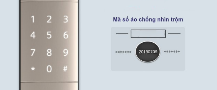 Khóa thông minh Siemens C320 sở hữu công nghệ mật số ảo
