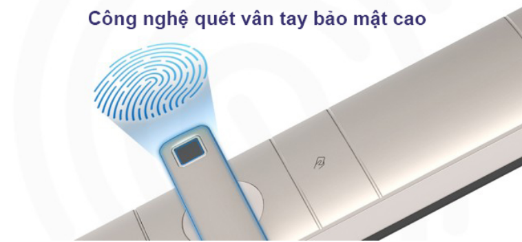 Khóa vân tay Siemens C320 sở hữ công nghệ vân tay bán dẫn