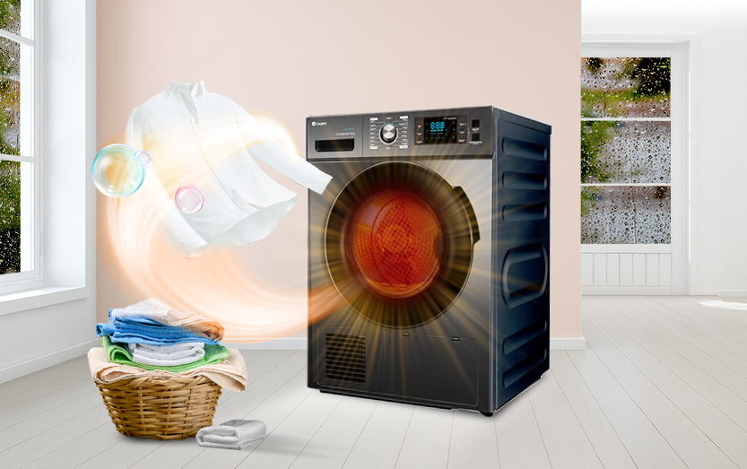 Máy sấy Casper TD-80CGB dễ dàng lắp đặt sử dụng