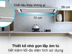 1.Máy hút mùi Hafele HH-BI72A 533.80.027 tiết kiện diện tích không gian bếp