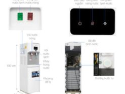 Cây nước nóng lạnh Toshiba RWF-W1664TV(W1) 670W