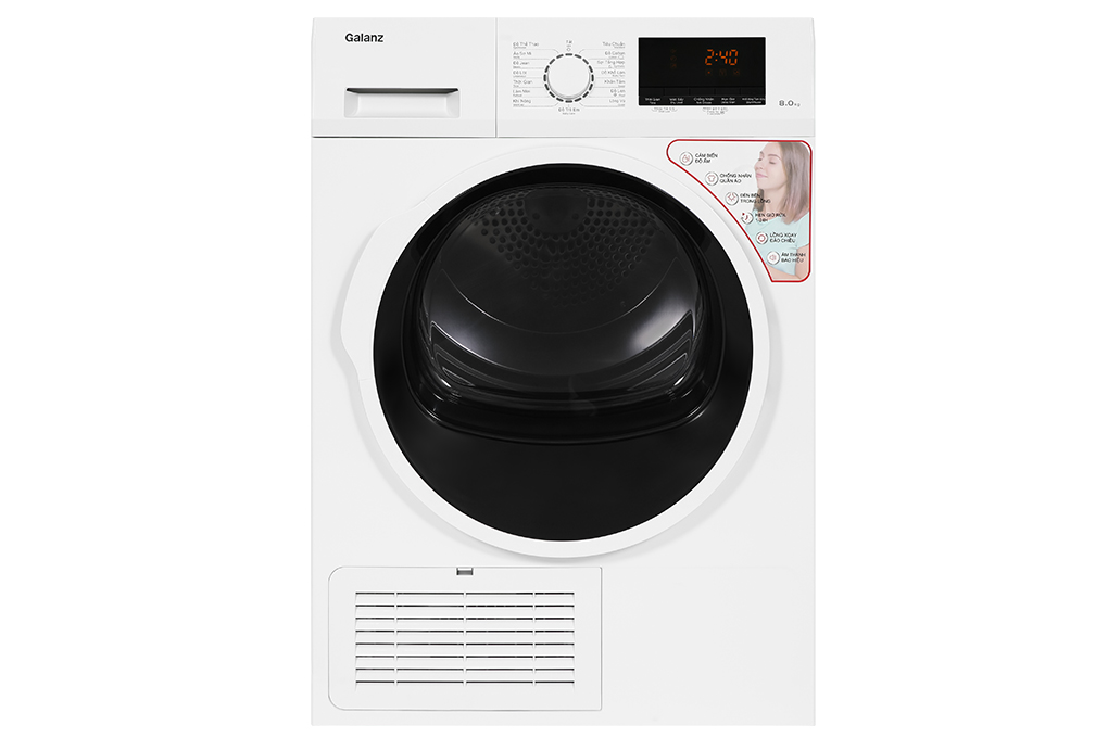Máy sấy ngưng tụ Galanz 8 Kg DC-80S5C 4 Máy sấy ngưng tụ Galanz 8 Kg DC-80S5C