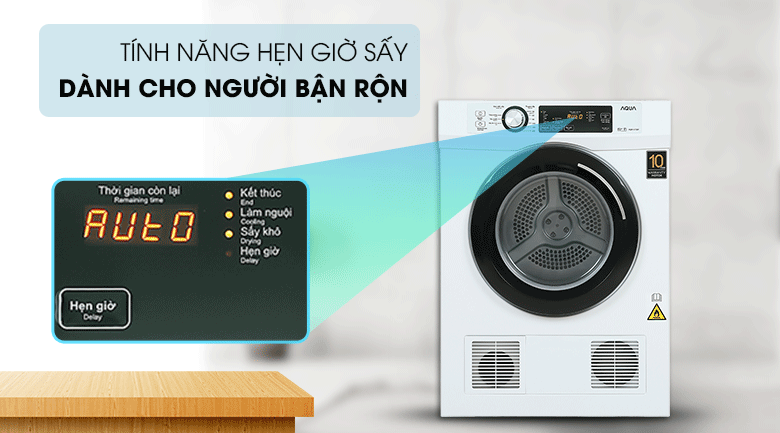 Máy sấy thông hơi Aqua Trang bị tính năng hẹn giờ thông minh