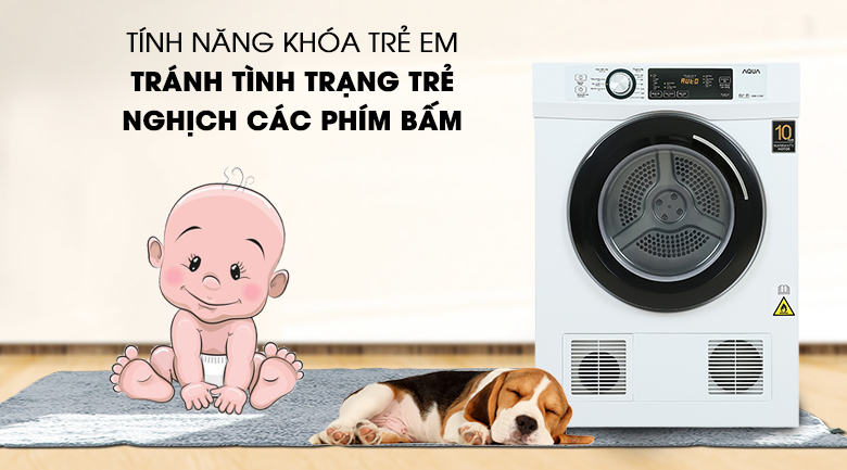 Trang bị tính năng khóa trẻ em