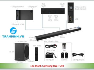 Tổng quan sản phẩm loa thanh SamSung HW-T550