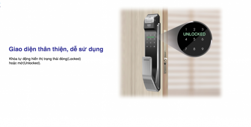Khóa Vân Tay Samsung SHS-P718 (Silver). 2 Samsung SHS-P718