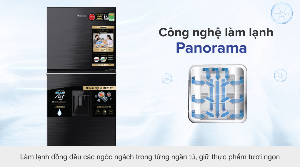 Tủ lạnh Panasonic Inverter 366 lít NR-TL381GVKV - Công nghệ làm lạnh Công nghệ bảo quản thực phẩm