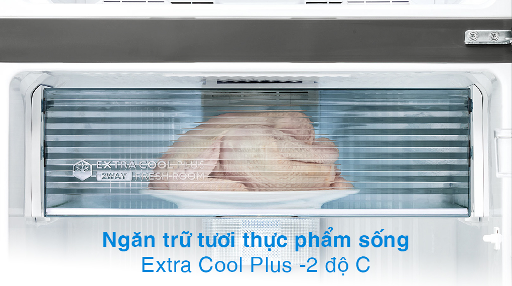 Tủ lạnh Sharp Inverter 360 lít SJ-XP382AE-DS - Ngăn đông mềm
