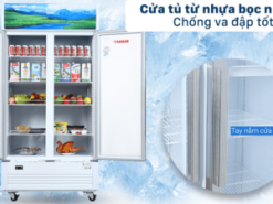 Cửa tủ làm từ nhựa bọc nhôm trang bị 8 ngăn kệ tháo lắp dễ dàng