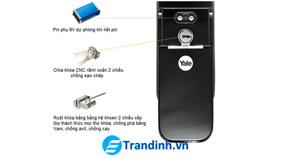 Cách mở khóa cửa điện tử nhanh chóng khí khóa hết pin
