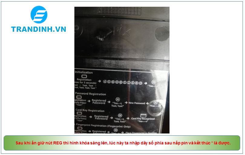 Hướng dẫn các bước Reset lại khóa cửa điện tử Samsung