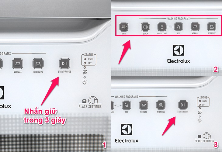 Hướng dẫn cách reset máy rửa bát Electrolux nhanh nhất