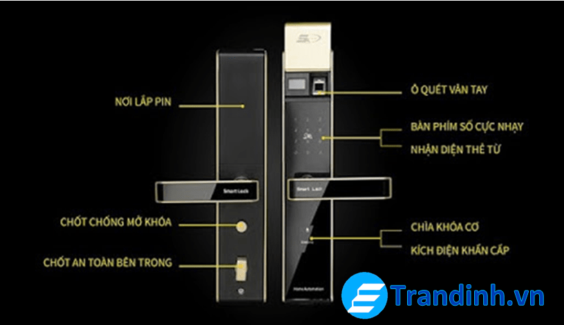 Cách mở khóa cửa vân tay khi hết pin