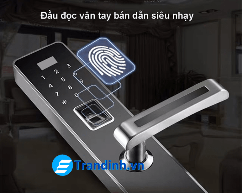 Cách mở khóa cửa vân tay với dấu vân tay