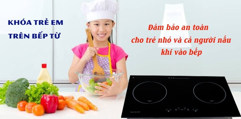 Hướng dẫn sử dụng chức năng khóa an toàn trên bếp từ 2 2. Ưu điểm chế độ khóa an toàn của bếp từ