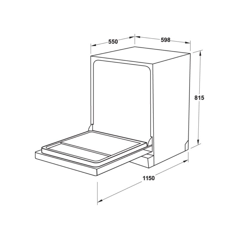 Máy rửa chén bát Hafele HDW-FI60AB