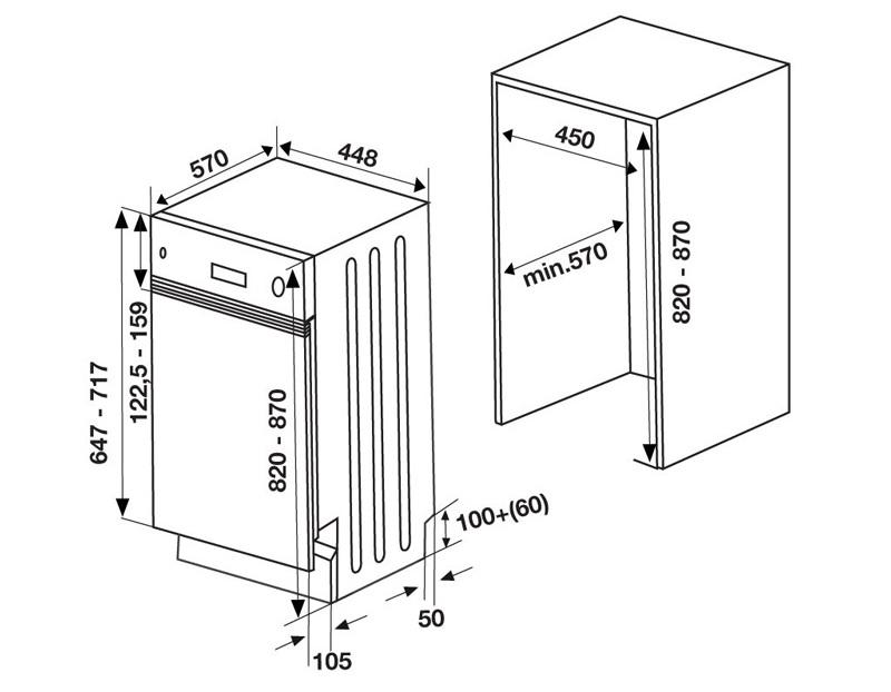 Máy rửa chén Hafele HDW-HI45A