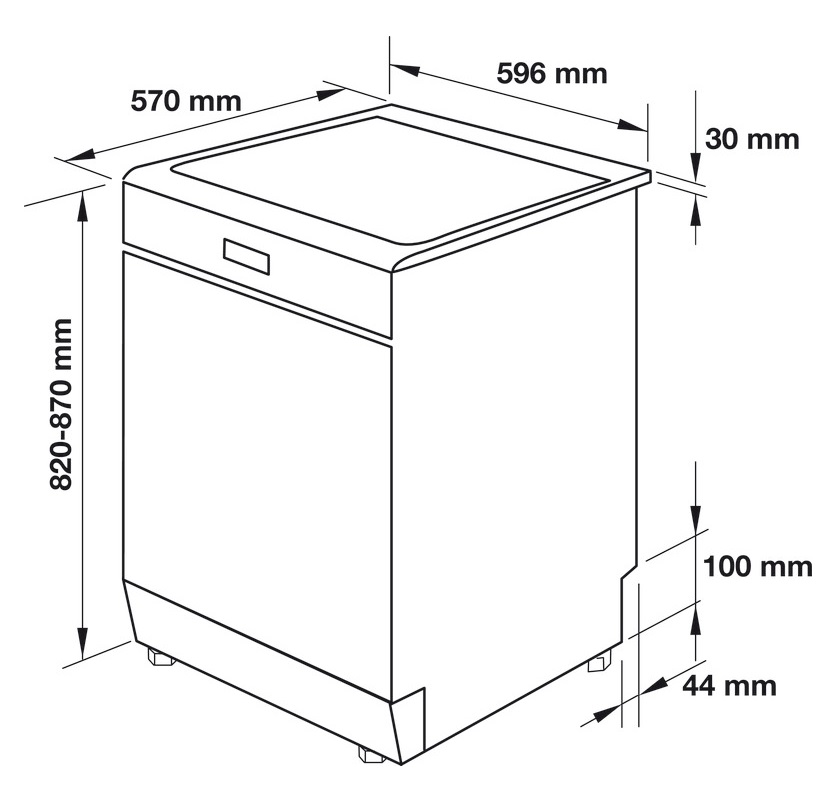 Máy rửa chén Hafele HDW-F60C 533.23.200