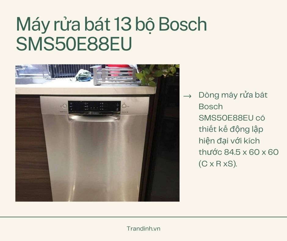 Máy rửa bát 13 bộ Bosch SMS50E88EU