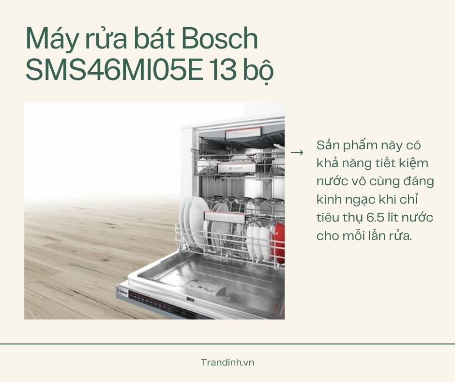 Máy rửa bát Bosch SMS46MI05E 13 bộ
