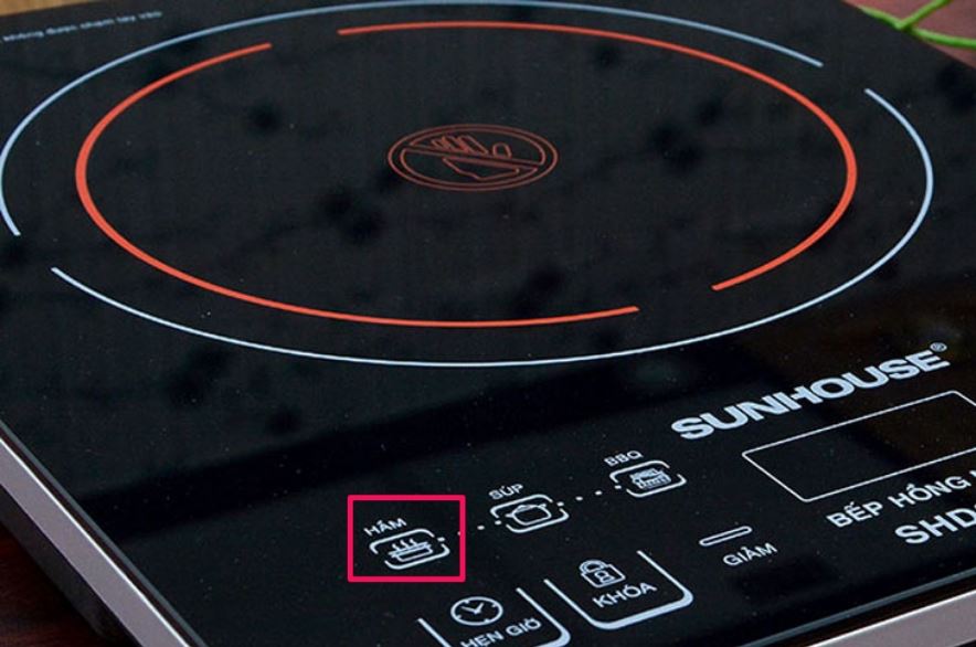 Sử dụng chế độ Hấp/Hầm của bếp hồng ngoại
