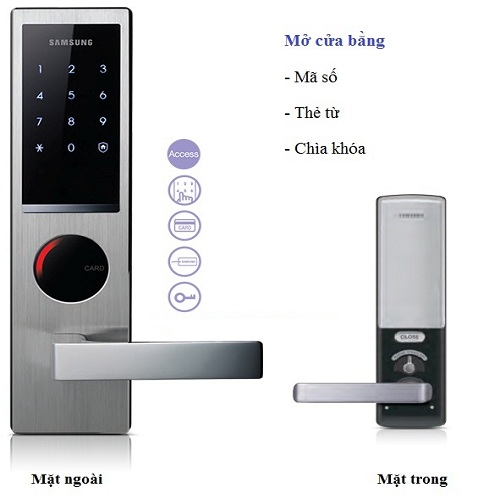 Khoá cửa điện tử SAMSUNG SHS-H635FMS/EN